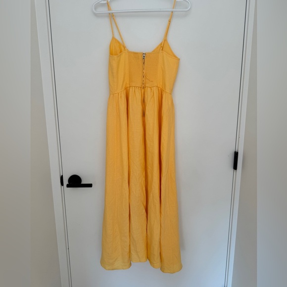 Wilfred Yellow Linen Maxi Dress - Picture 4 of 4